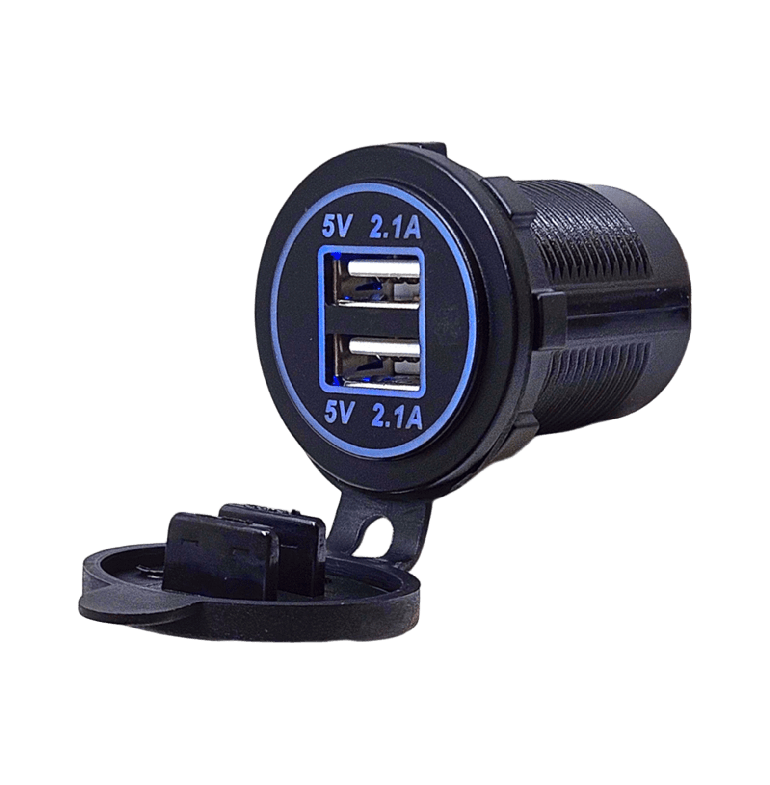 IC-266C-1 PANO TİP İKİLİ USB 4.2A MAVİ LEDLİ