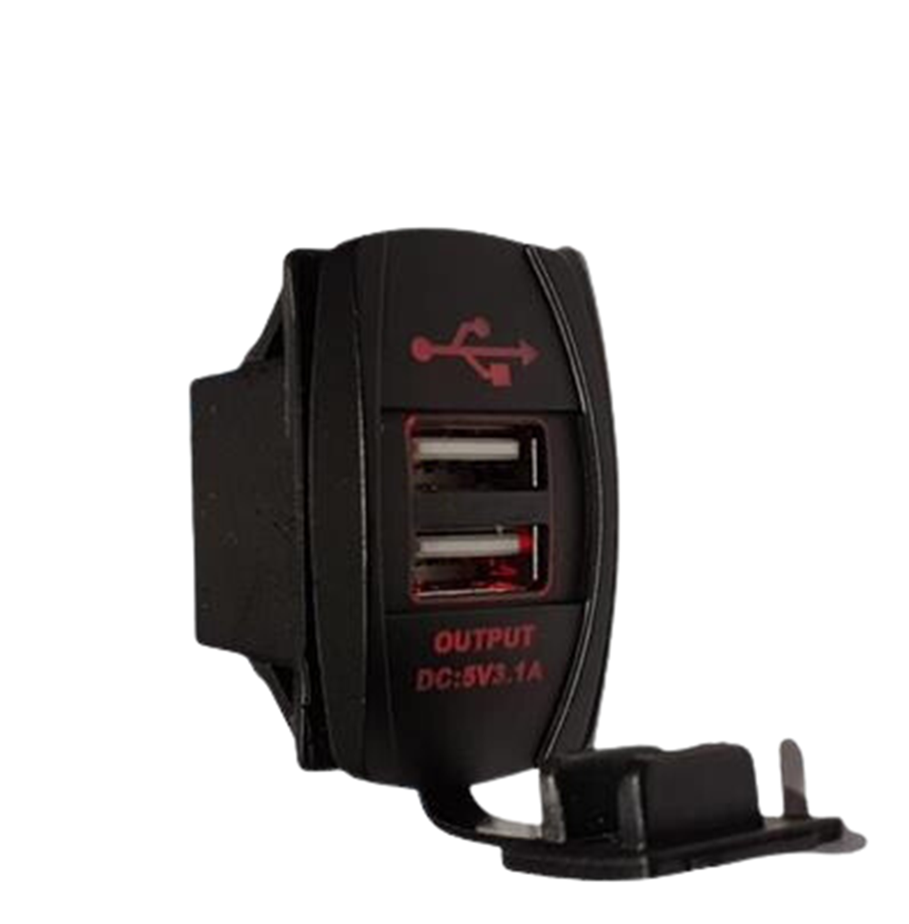 IC-266C-3 MARİN TİP 2Lİ USB 12-24V - 5V/3.1A