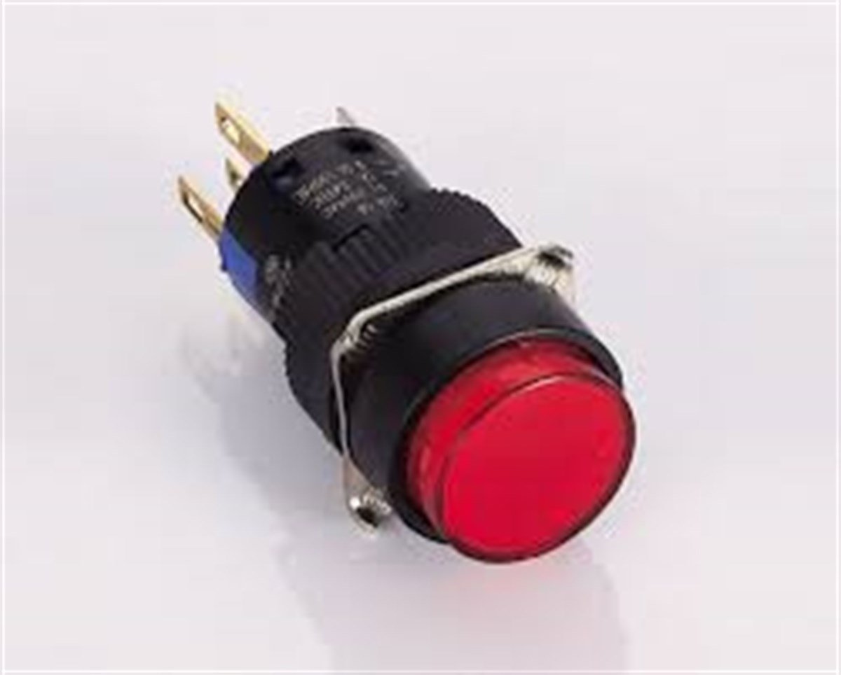 K16-271 16mm Yaylı Buton 1NO+1NC
