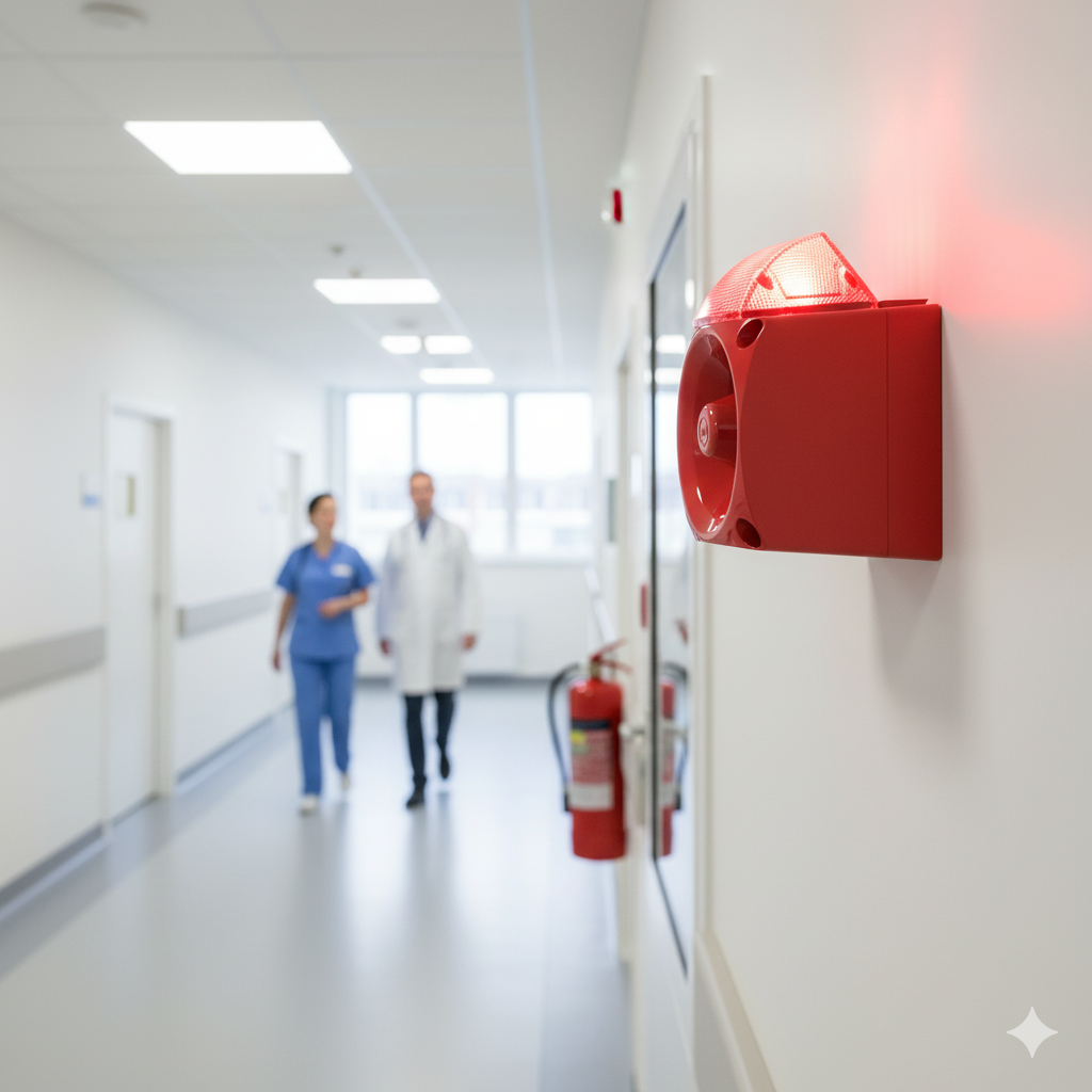 MESAN MS 3050.1.10.220VAC ENDÜSTRİYEL LED IŞIKLI SİREN KIRMIZI GÖVDE