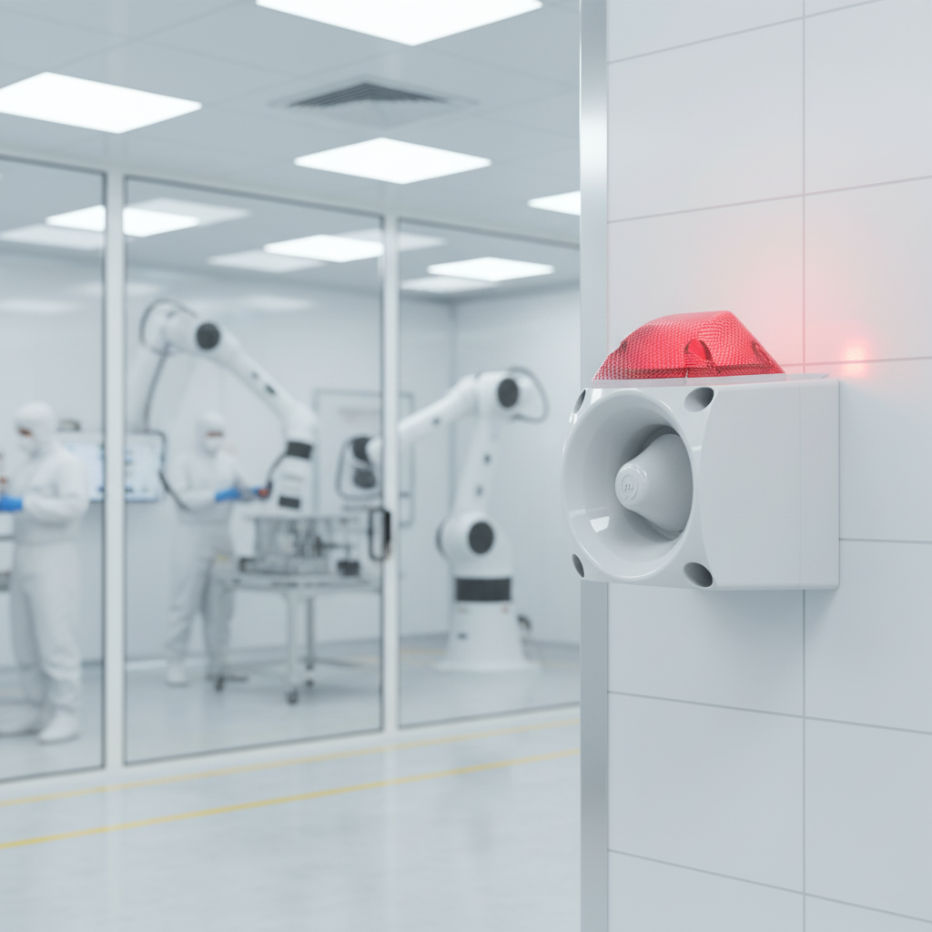 MESAN MS 3050.1.11.12-30VDC ENDÜSTRİYEL LED IŞIKLI SİREN GRİ GÖVDE