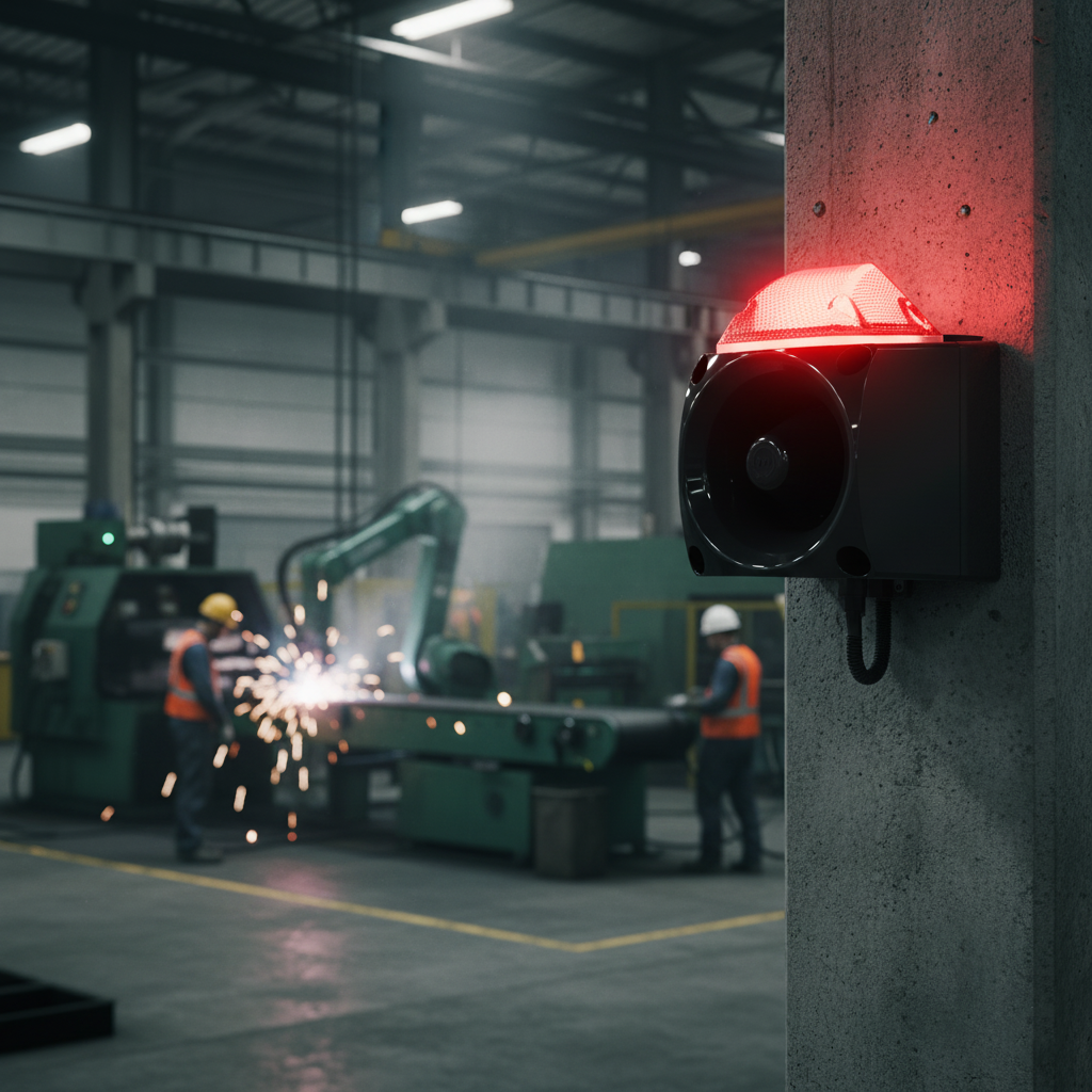 MESAN MS 3050.1.12.12-30VDC ENDÜSTRİYEL LED IŞIKLI SİREN SİYAH GÖVDE