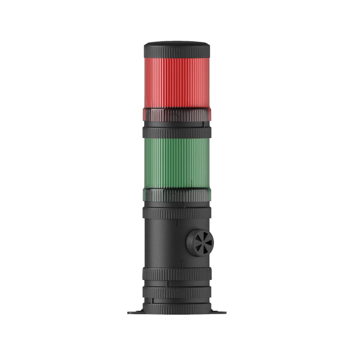 MESANMS 465.1.2.12-24VAC/DCØ70 2 KAT IŞIKLI KOLON MULTİ LED BUZZER TABAN MONTAJ