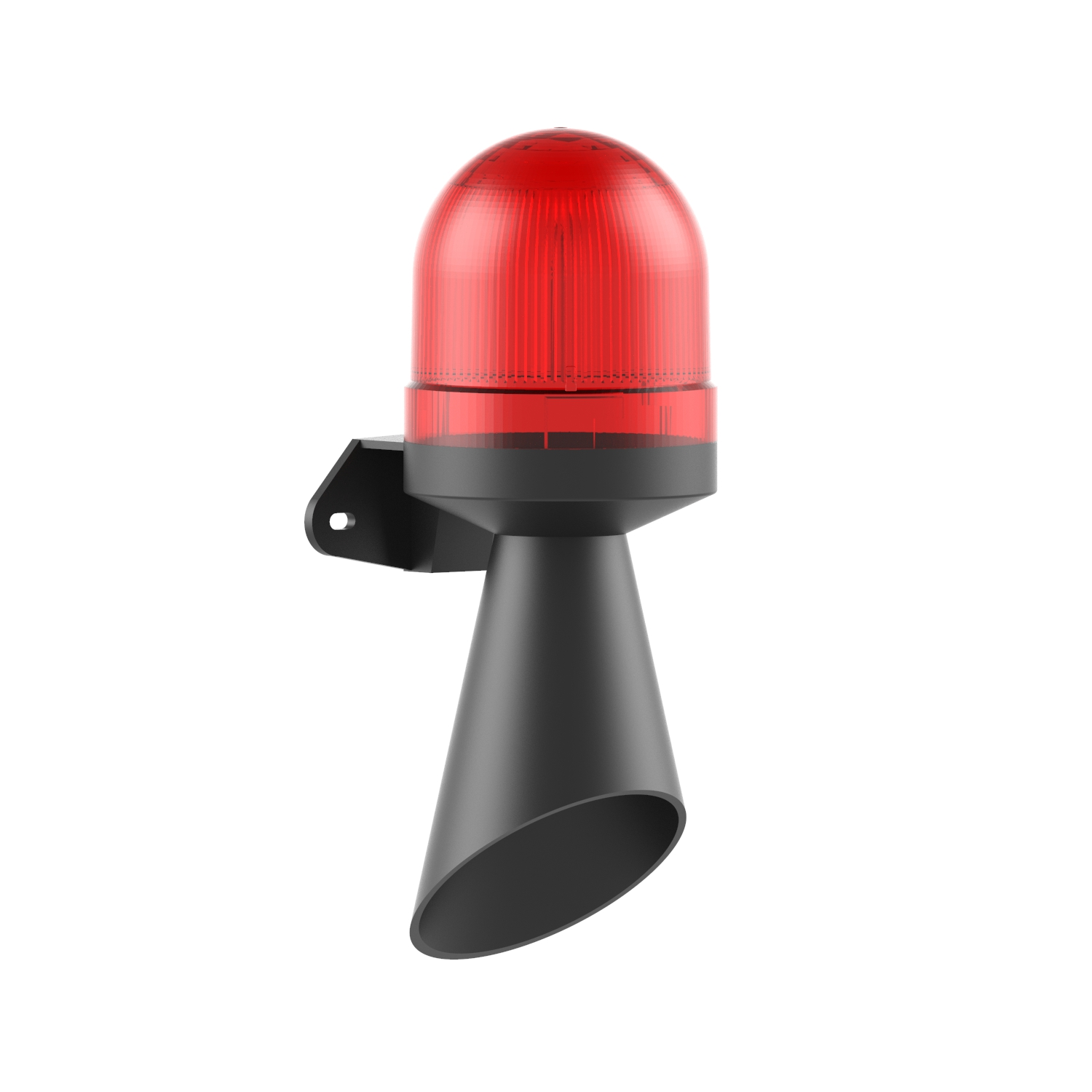 MESAN MS 5855.1.110-230VAC Ø70 LED Multifonksiyon 10 Ses Borulu Elektronik Siren Duvar Montaj