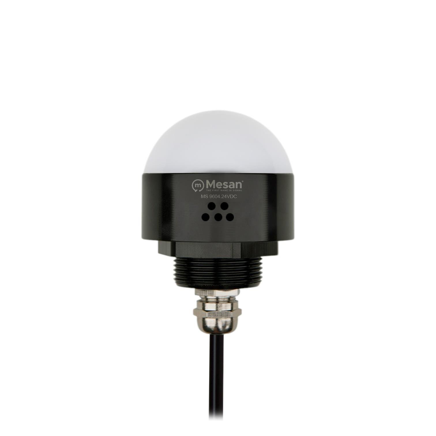 MESAN MS 9604.24VDC Ø50 M30 LED Indikatör RGY Buzzer Siyah Gövde