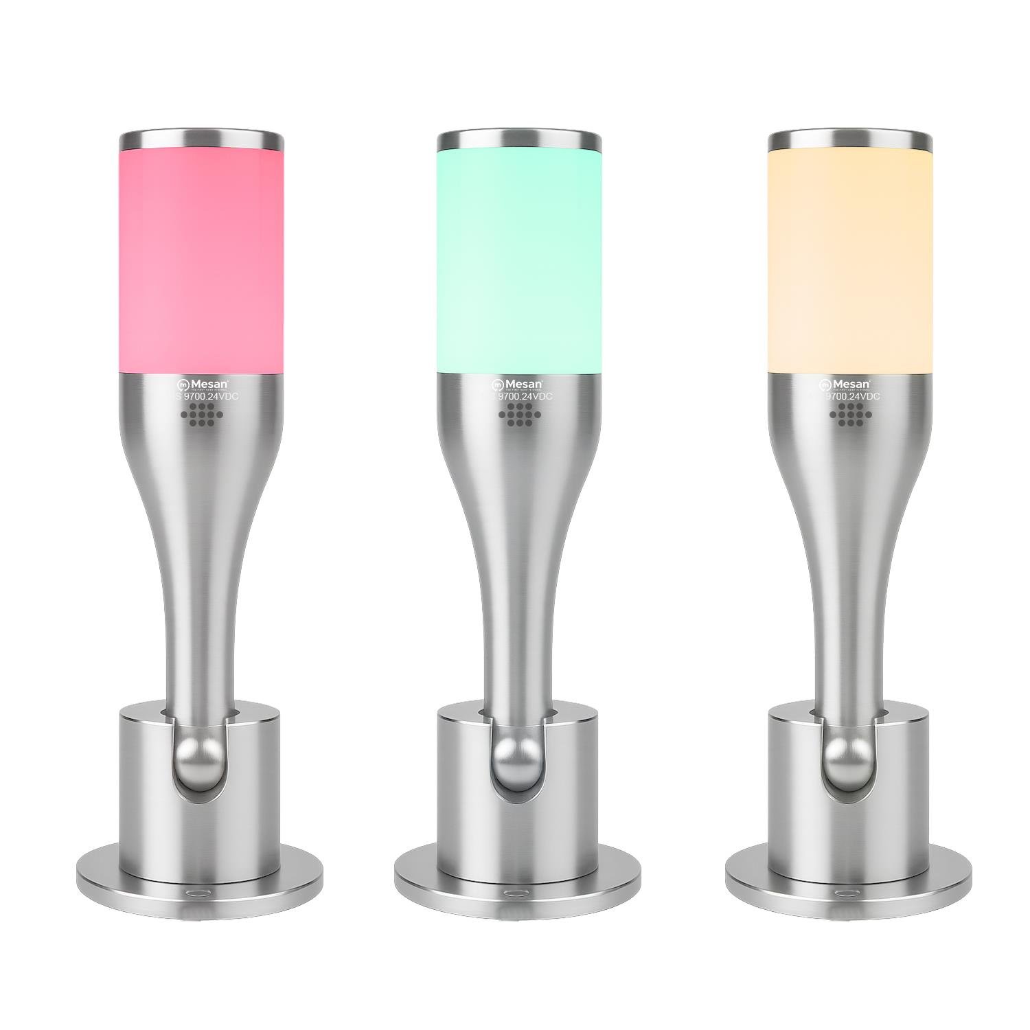 MESAN MS 9700.24VDC Ø50 LED Işıklı Kolon Aluminyum Gövde Devrilme Aparatı