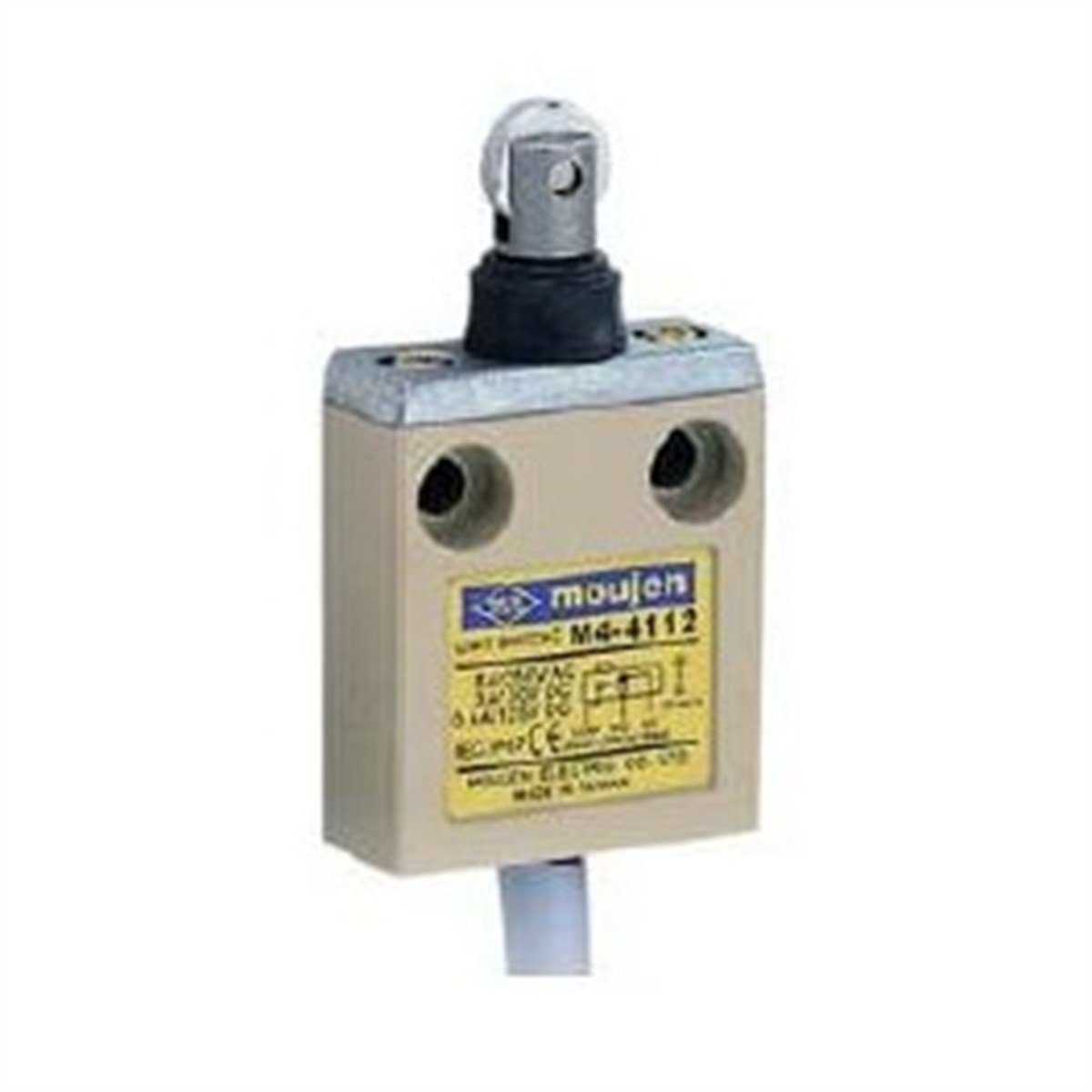 Moujen M4-4112 Kauçuk Korumalı Düz Makaralı Pim Limit Switch