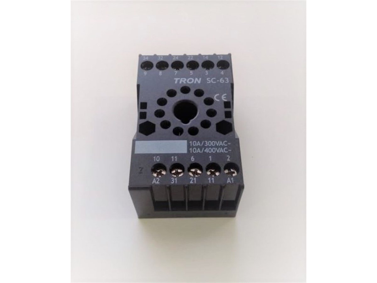 SC-63 11 PİN KISA TİP Röle Soketi