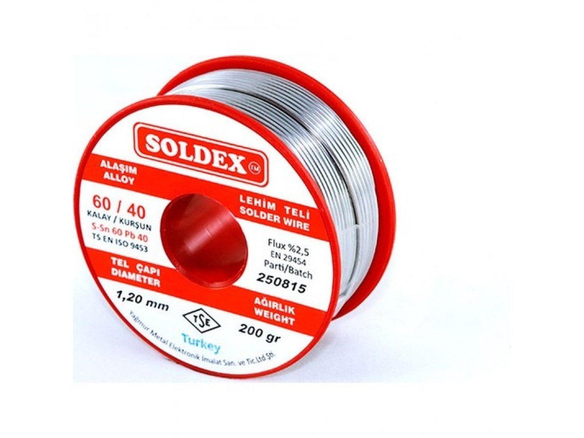 Soldex 200Gr 1,2mm 60/40 Lehim Teli