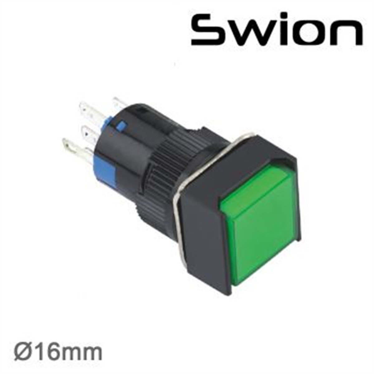 Swion 16mm LEDLİ Plastik Yaylı Buton 1NO/1NC 5P SF-11
