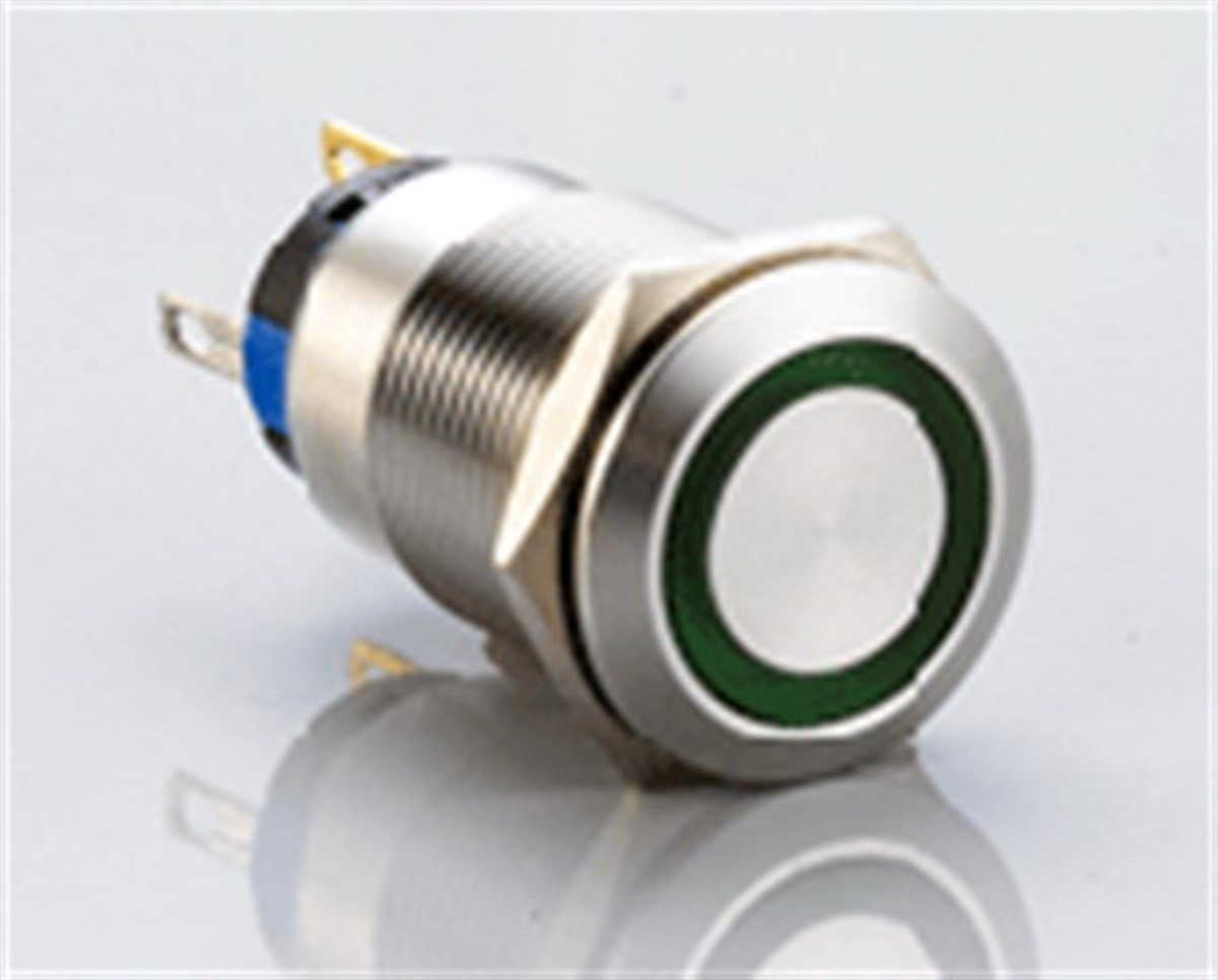 TRON J19-272 Ledli Metal Yaylı Buton 6-24V IP67