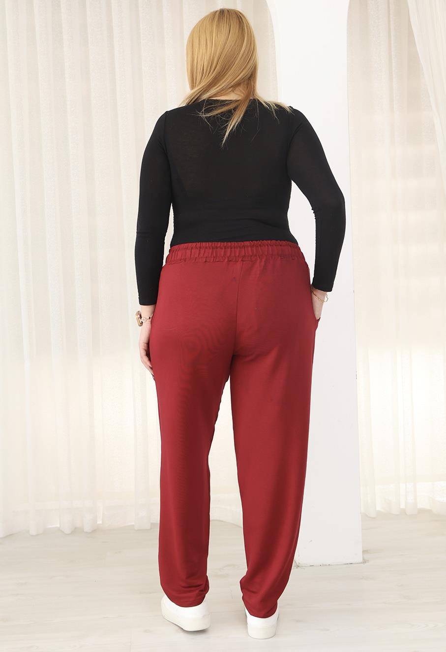 Pantolon Büyük Beden Cepli Basıc Eşofman Altı