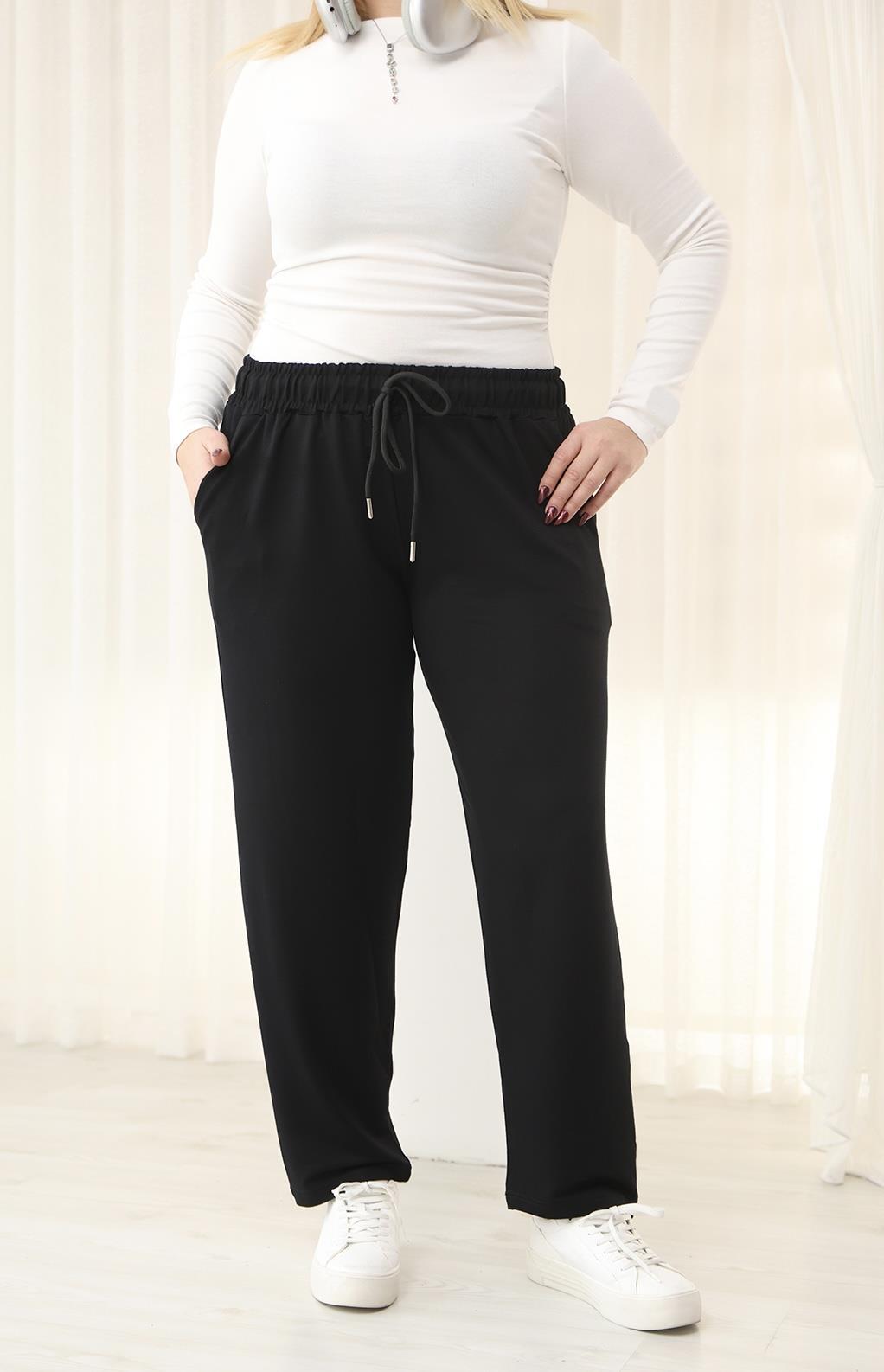 Pantolon Büyük Beden Cepli Basıc Eşofman Altı