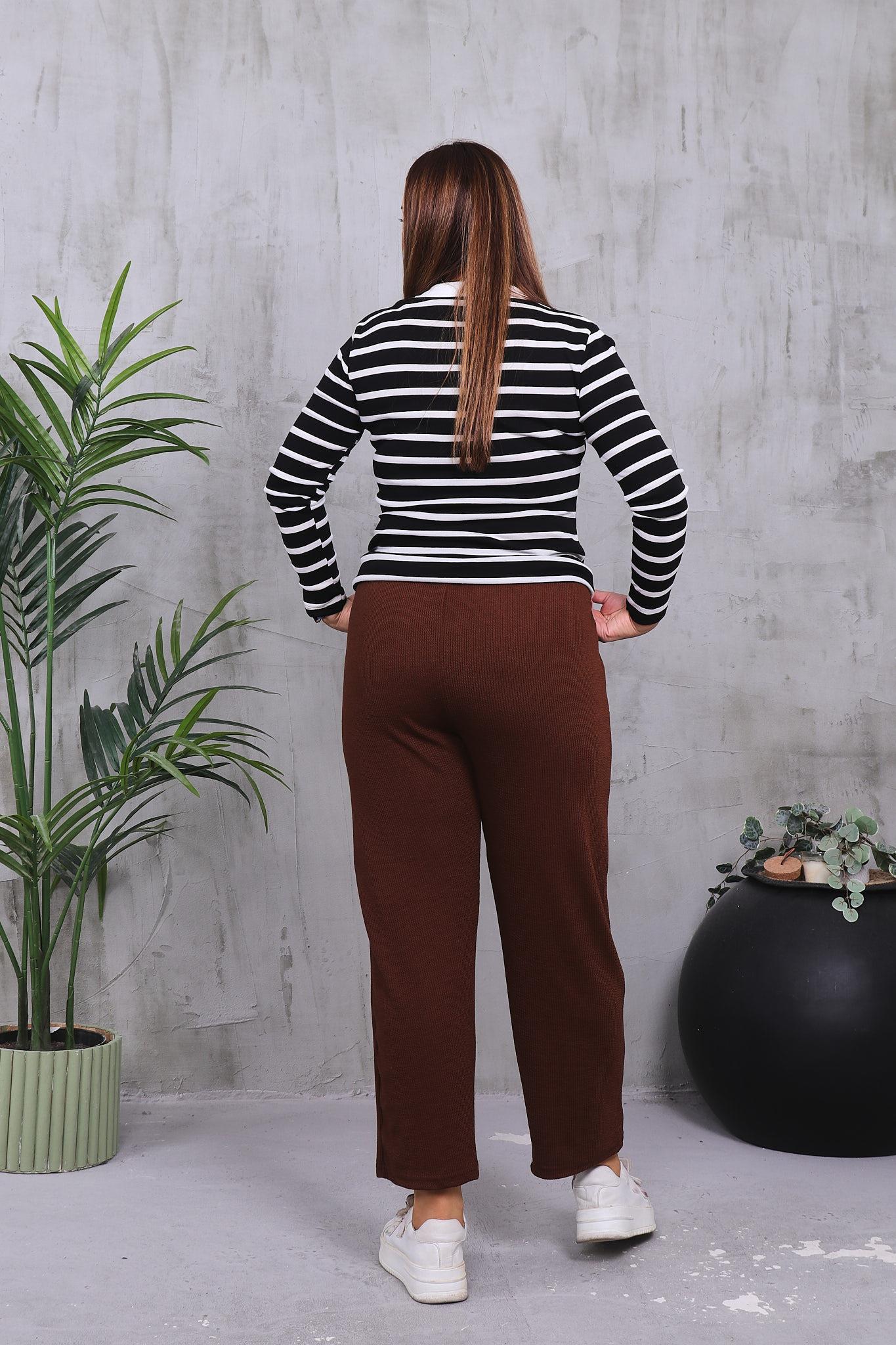Pantolon Büyük Beden Likralı Yumoş Cepli Pantolon