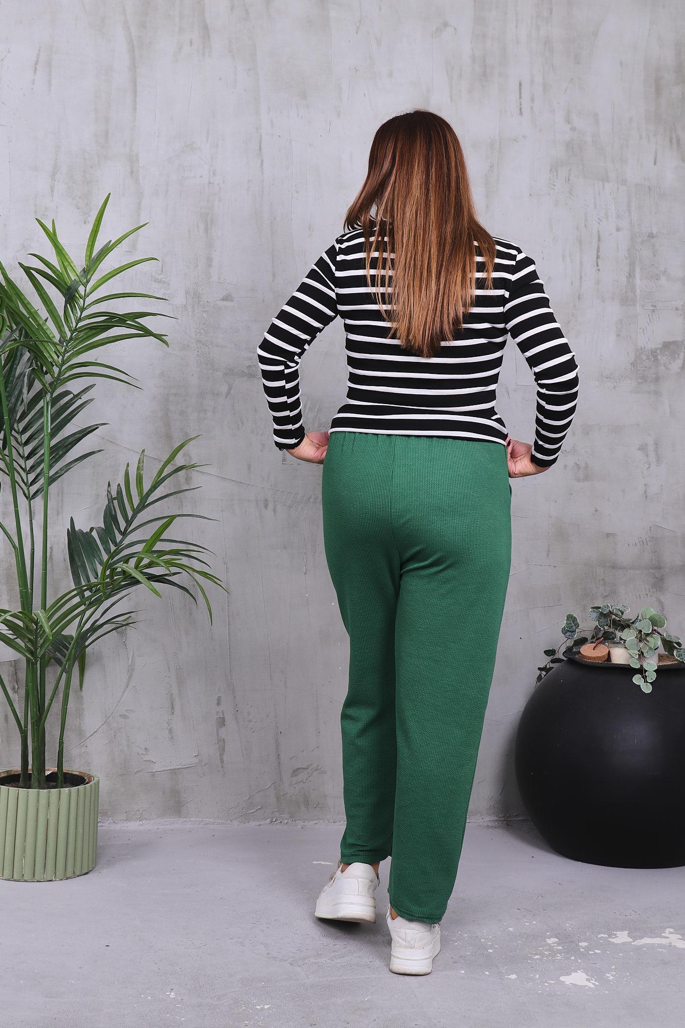 Pantolon Büyük Beden Likralı Yumoş Cepli Pantolon