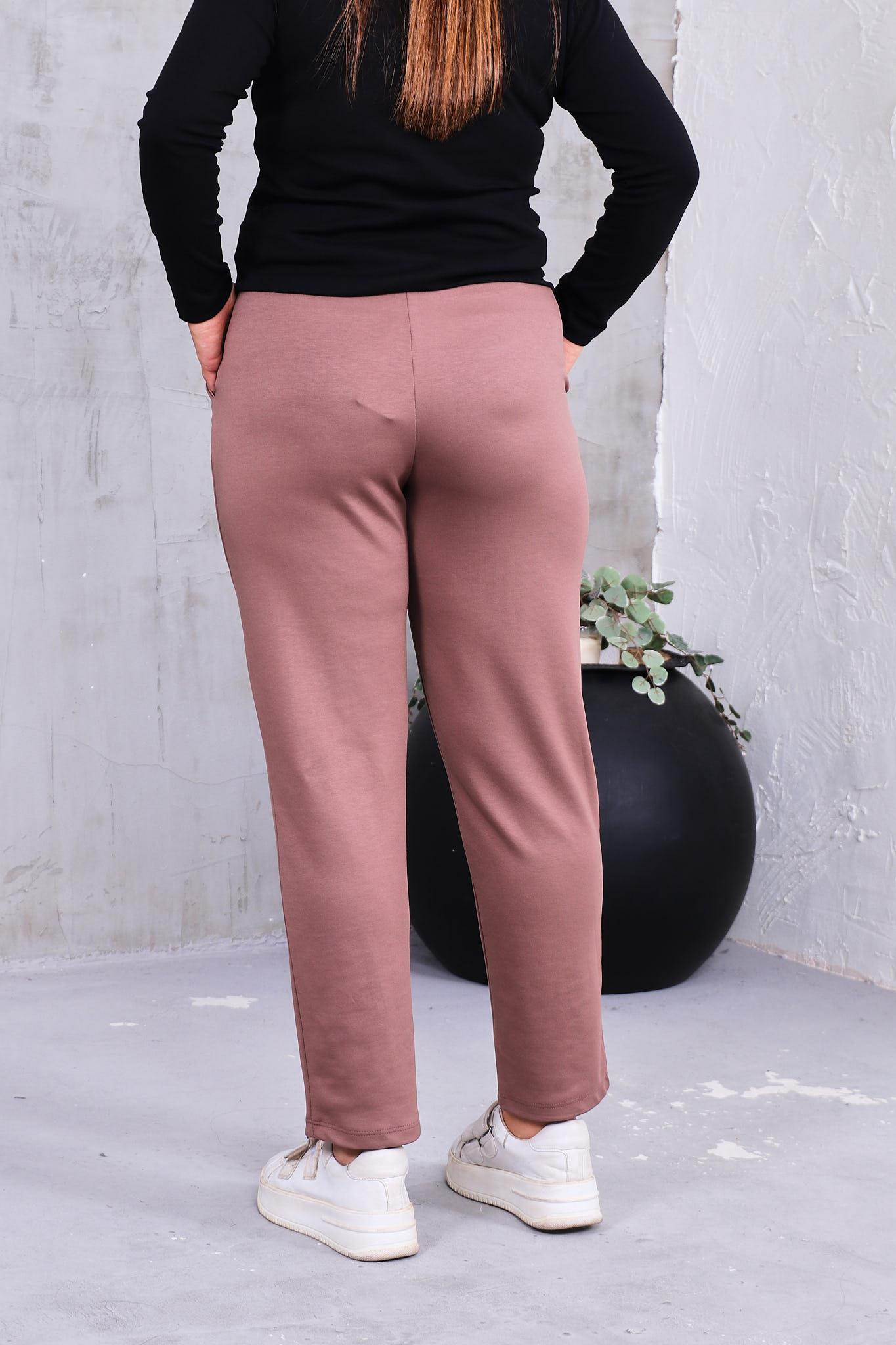 Pantolon Büyük Beden Önü Çimalı Modal Kumaş Pantolon