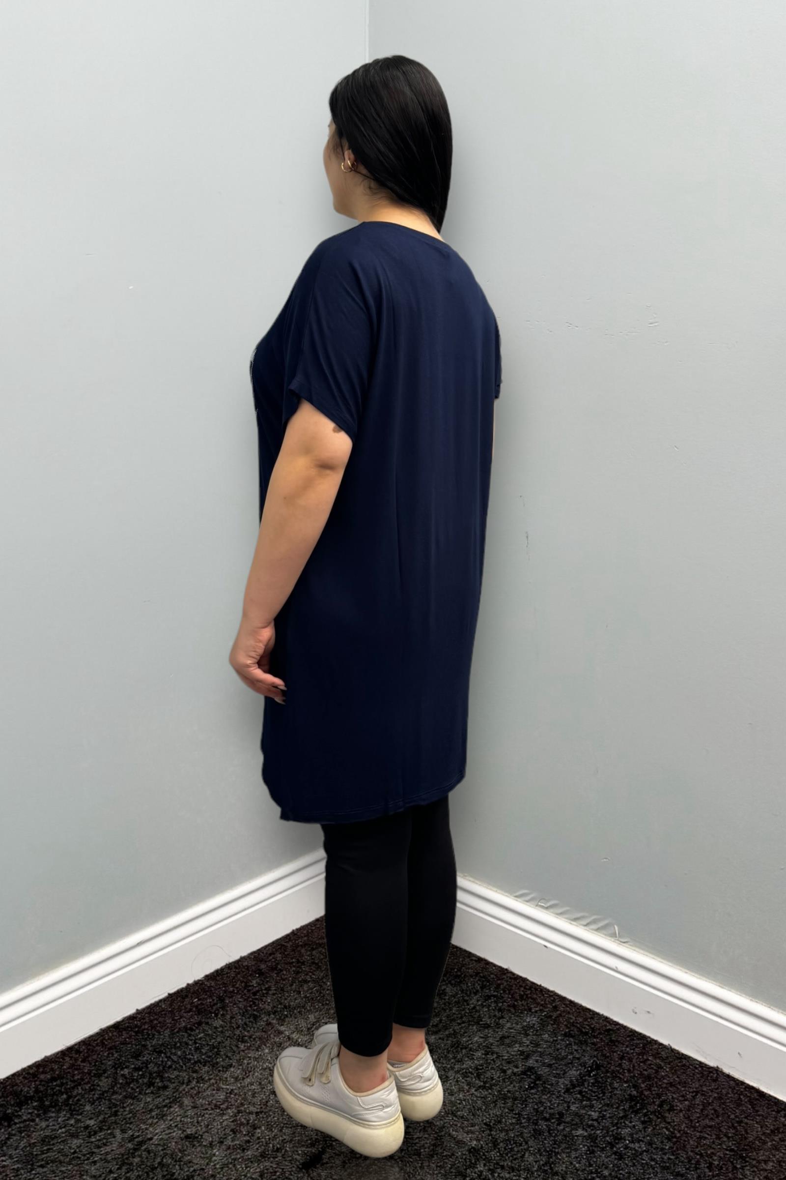 Tshirt Büyük Beden Oversize Pamuklu Likralı Tunik Tshirt