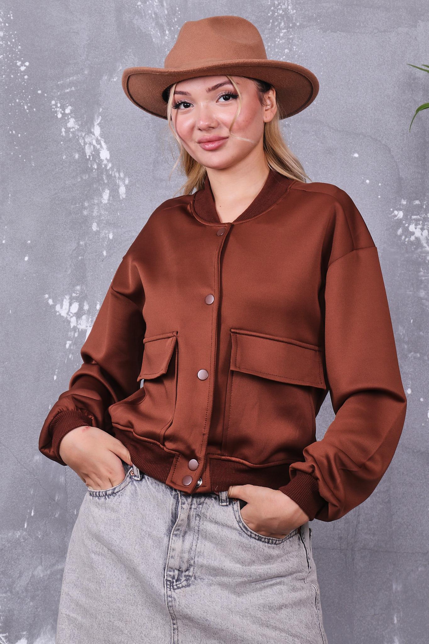 Ceket Cepli Çıtçıtlı Bomber Ceket