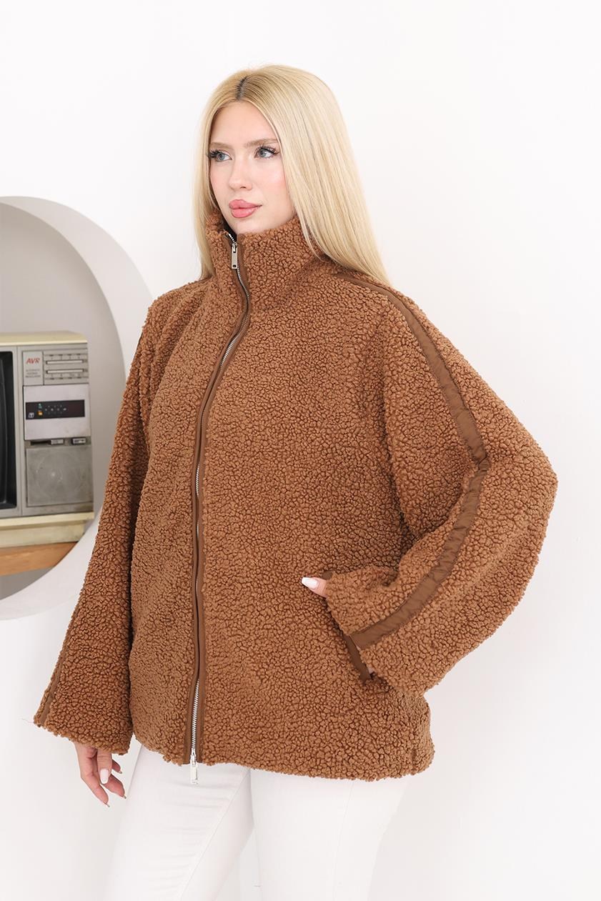 Hırka Fermuarlı İçi Astarlı Teddy Mont
