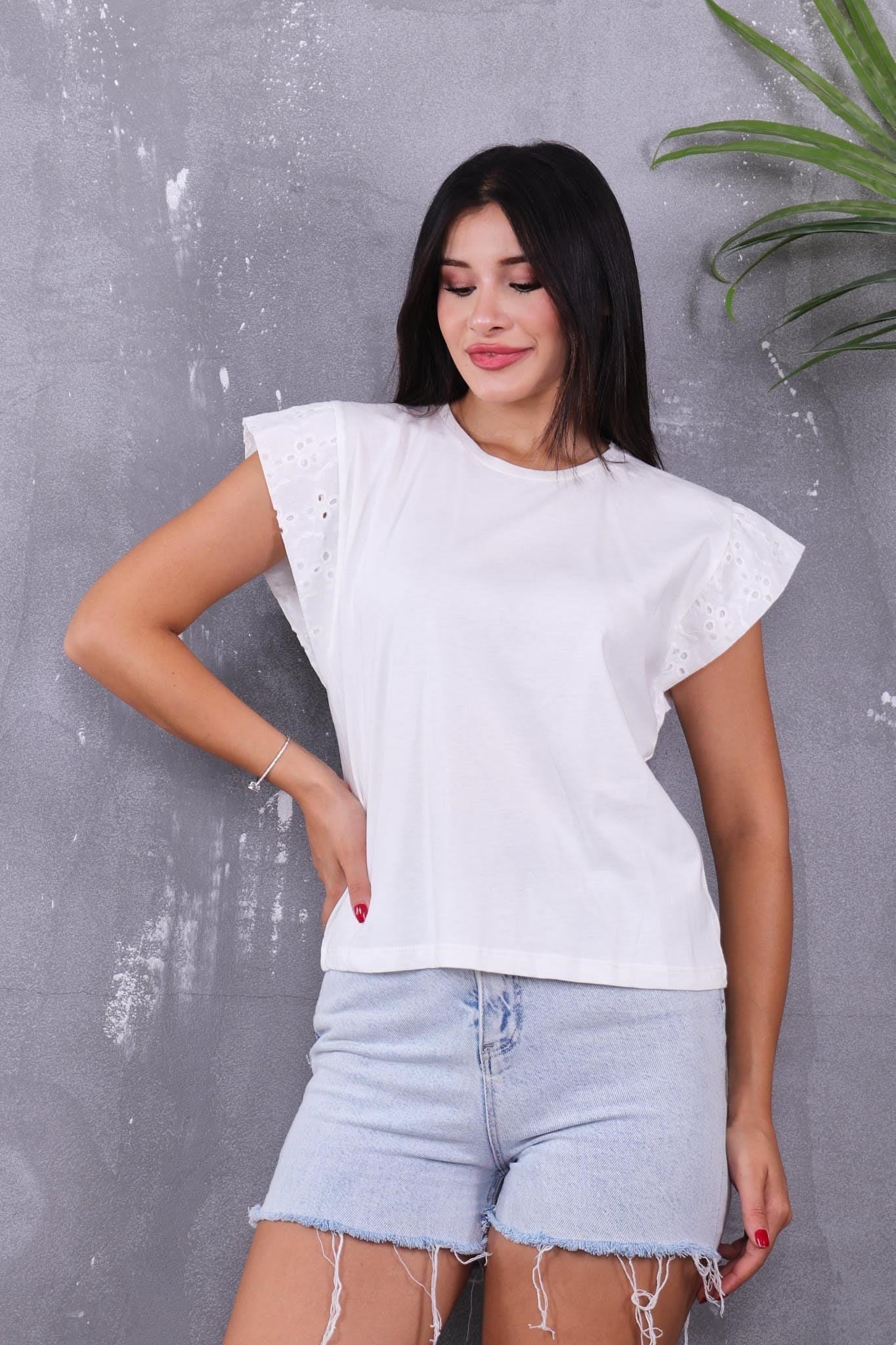 Bluz Kolları Fisto Detaylı Bluz