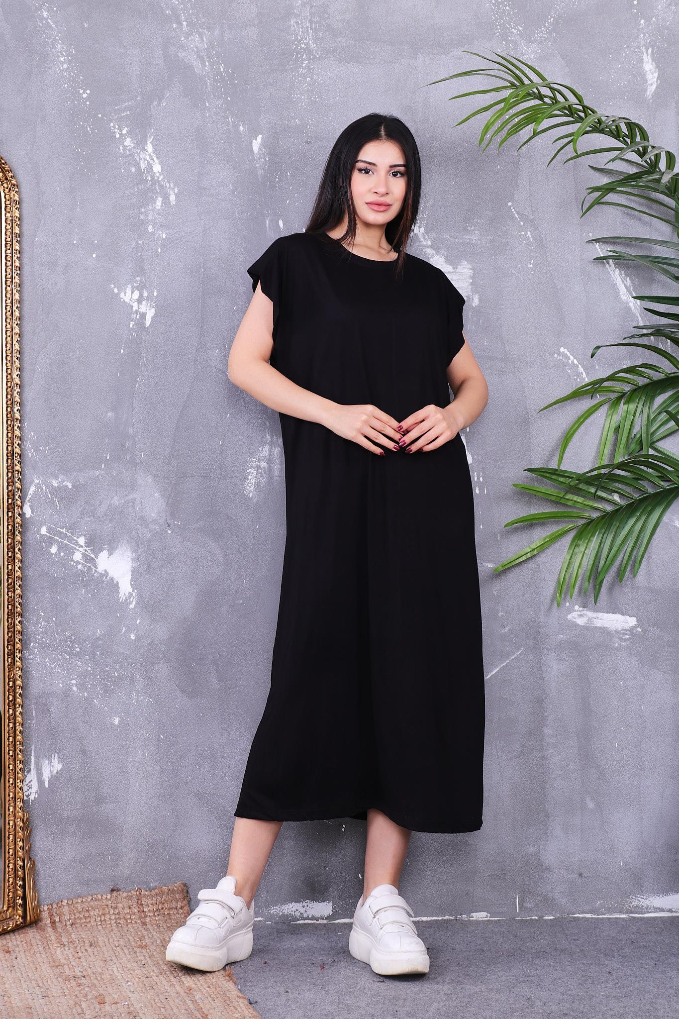 Elbise Modal Kumaş Vatkalı Basıc Elbise