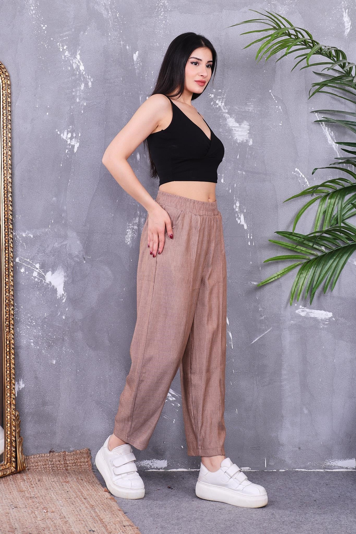 Pantolon Önü Dikişli Havuç Pantolon
