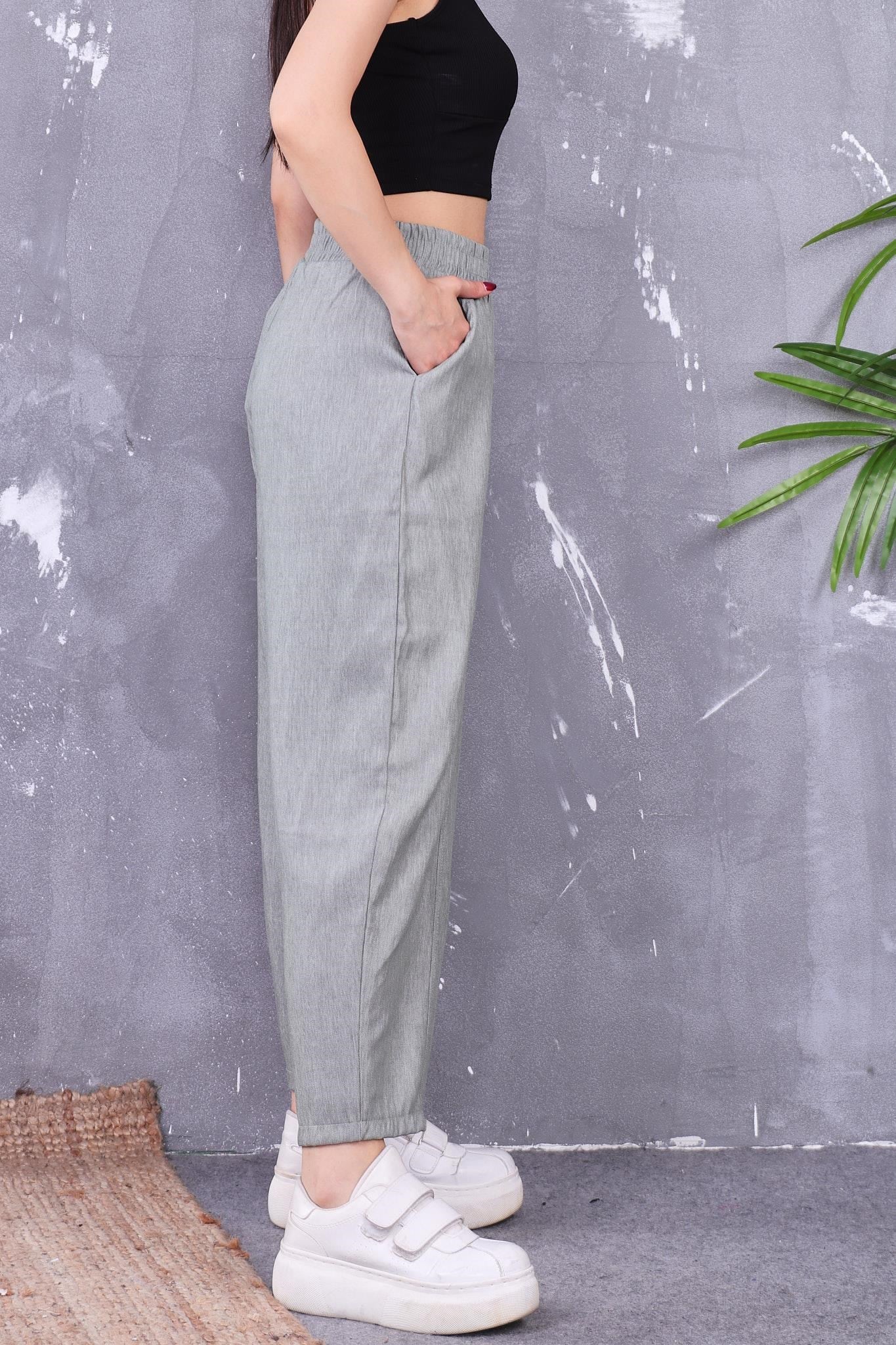 Pantolon Önü Dikişli Havuç Pantolon