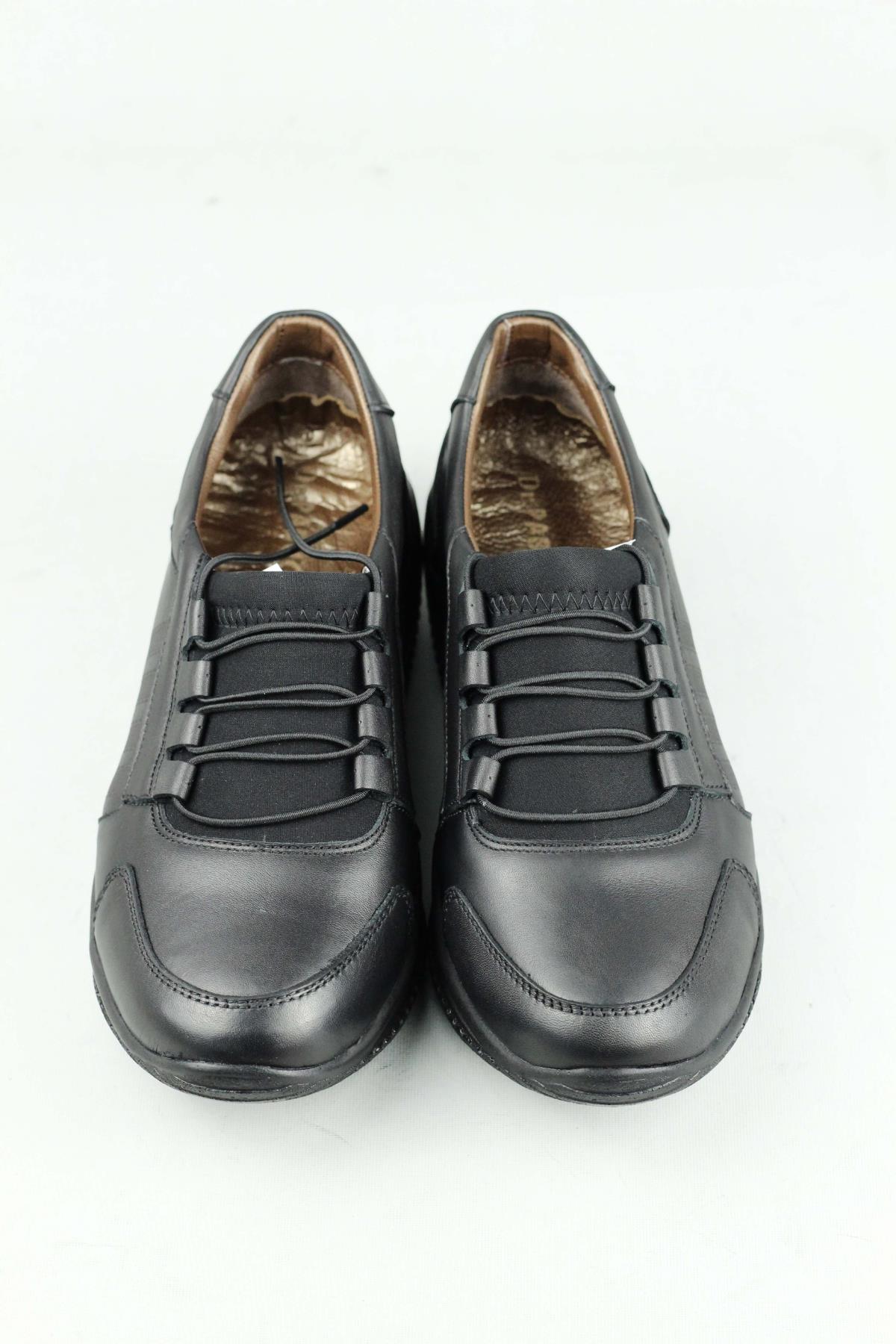 Dr.Pabucchi 1045 Hakiki Deri Rahat Hafif Konfor Lastik Bağcıklı Ayakkabı Kadın