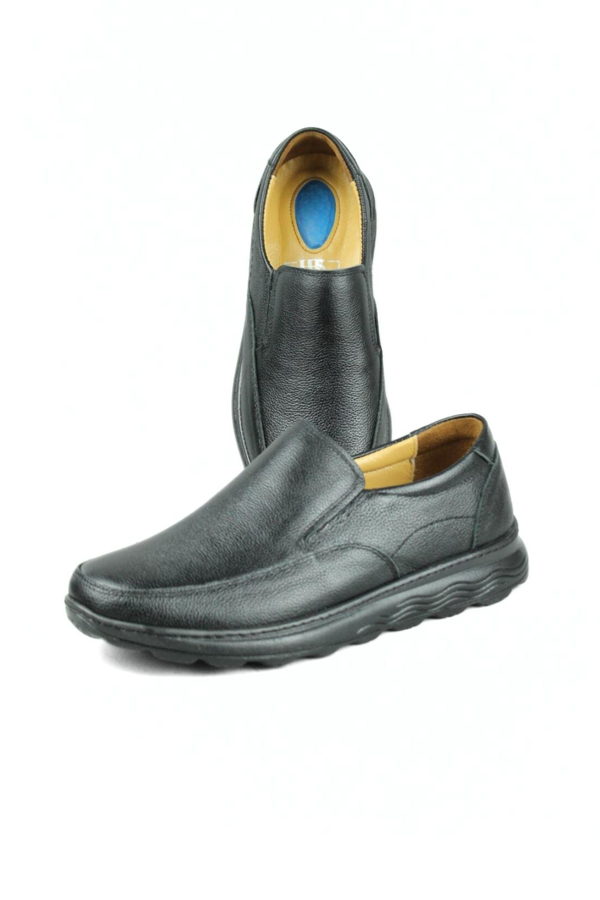 Dr.Pabucchi Kışlık Günlük Hakiki Deri Casual Rahat Klasik Siyah Spor Erkek Ayakkabı 