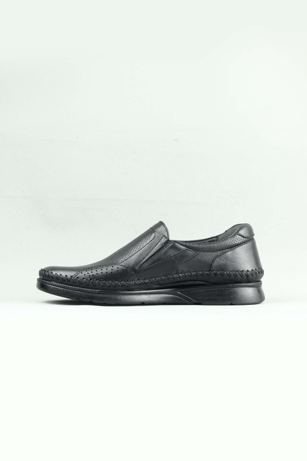 Forelli Never-H 32617 Deri Comfort Ss Erkek Ayakkabı Siyah