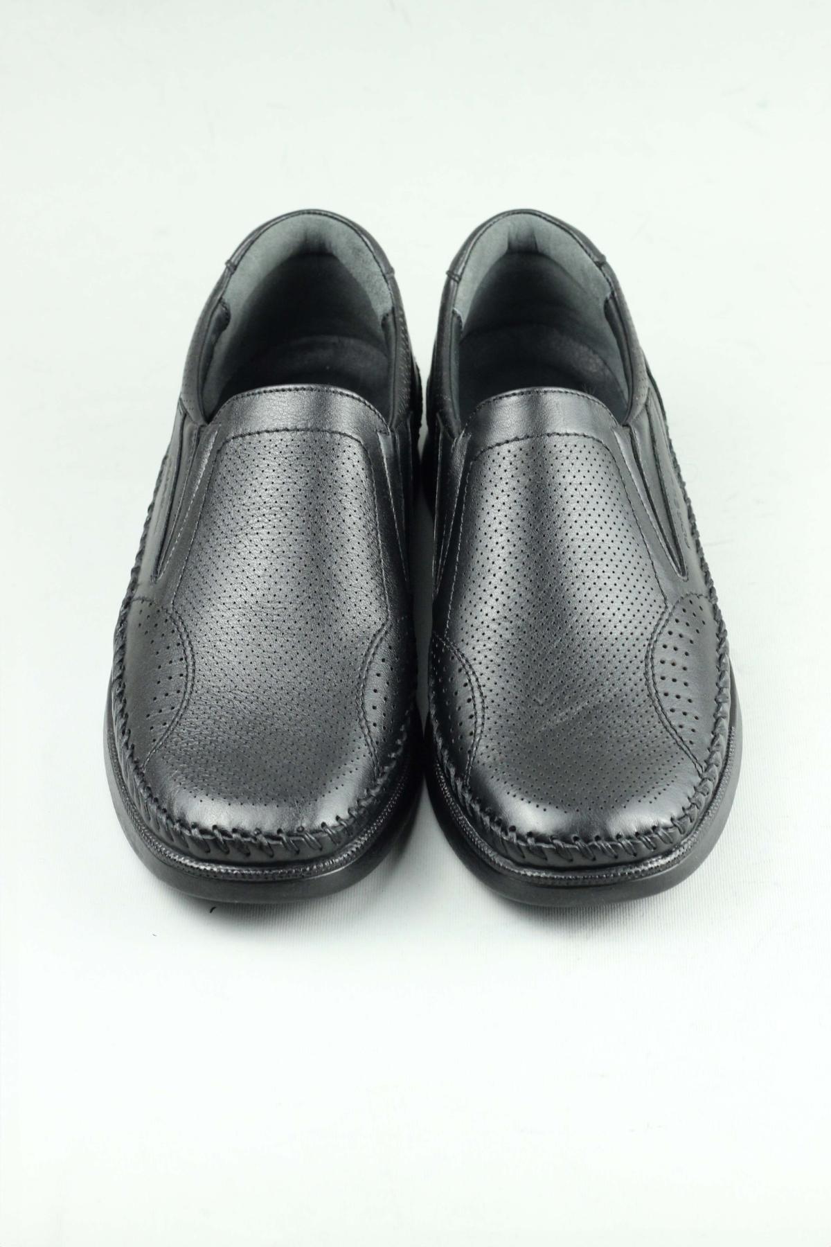 Forelli Never-H 32617 Deri Comfort Ss Erkek Ayakkabı Siyah