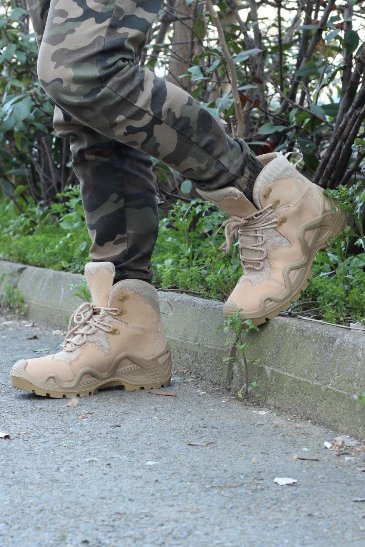 Pars Power Mid Hakiki Nubuk Deri Su İtici Özellikli Askeri& Polis Outdoor Tactical Kısa Bot