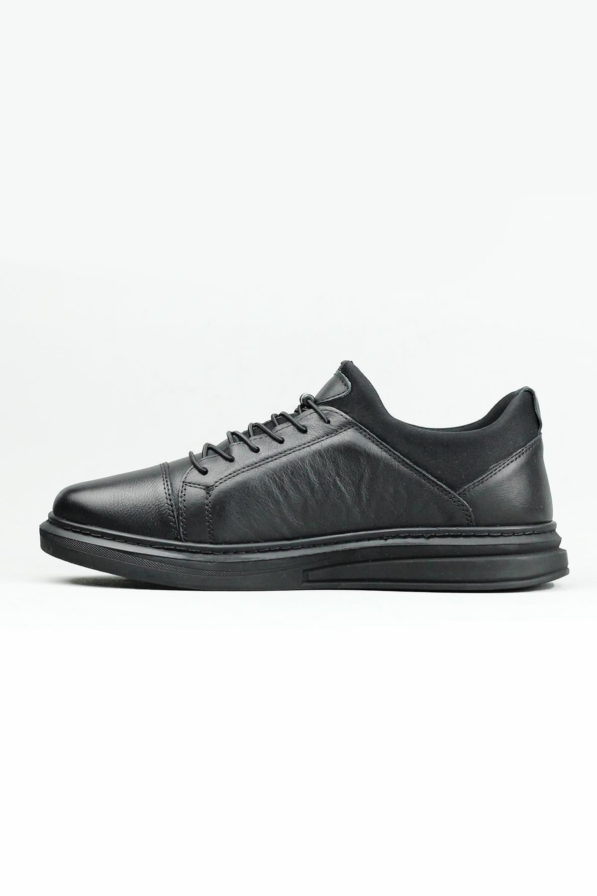 Punto 346562 Lastik Bağcıklı  Hakiki Deri Sneaker Erkek