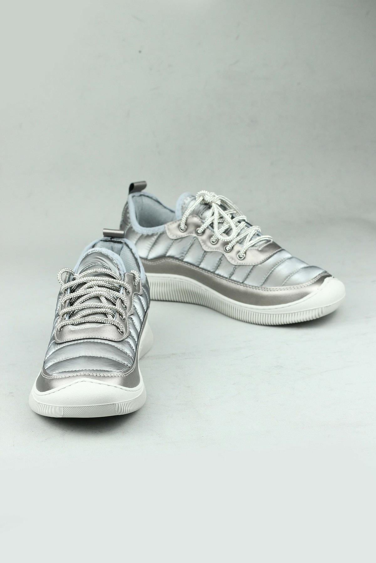 Punto 471245 Paraşüt Kumaş Bağcıklı Sneaker Kadın