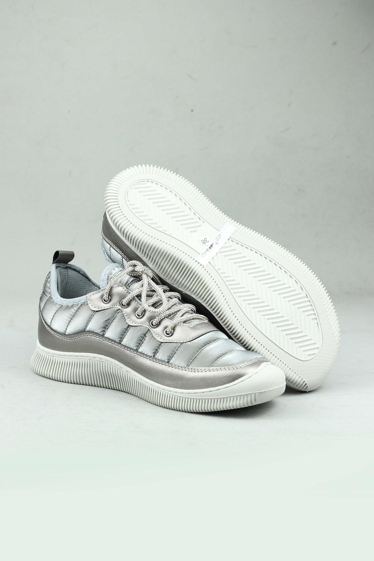 Punto 471245 Paraşüt Kumaş Bağcıklı Sneaker Kadın