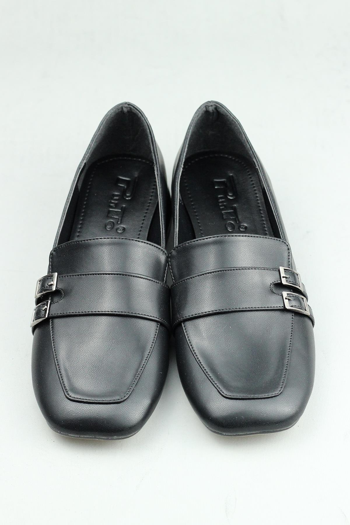 Punto 519031 Loafer Kemerli Günlük Klasik Ayakkabı Kadın