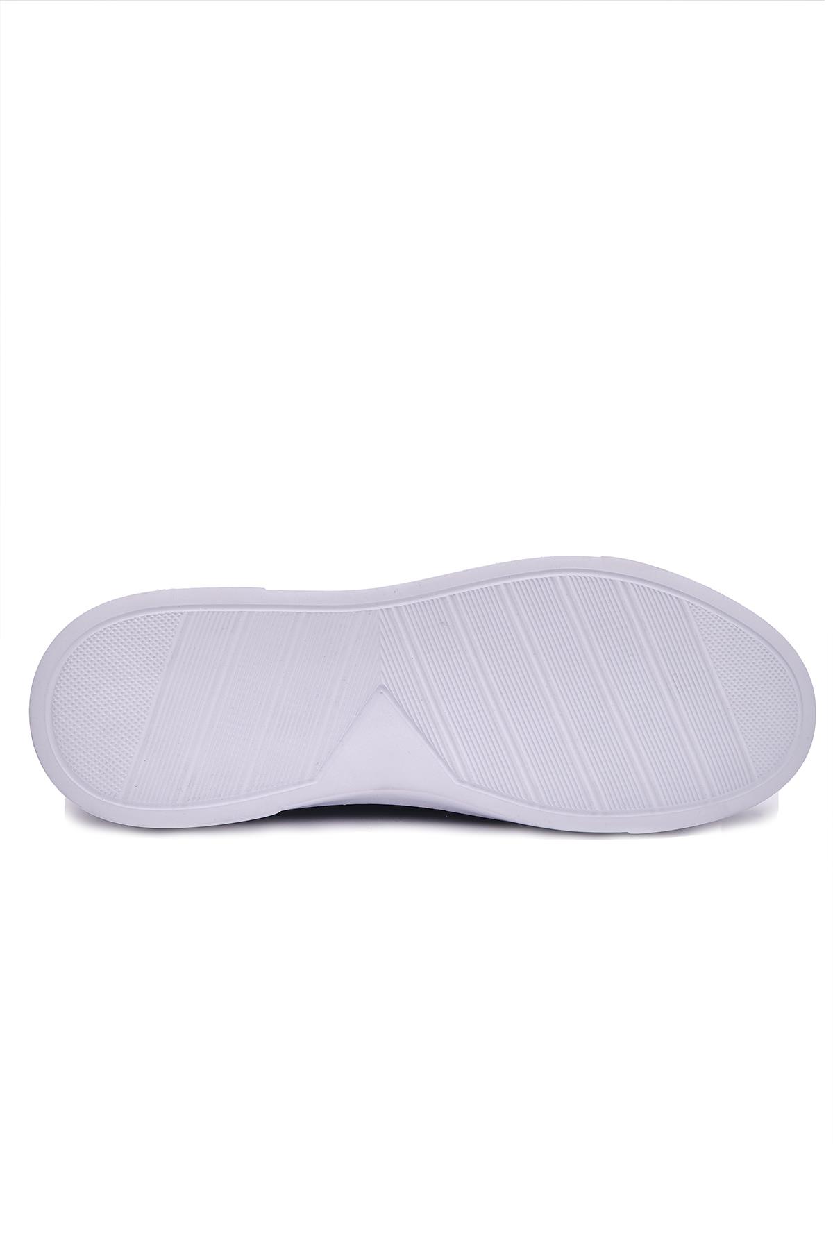 Punto 573185 Hakiki Deri Bağcıklı Sneaker Spor Günlük Ayakkabı Erkek