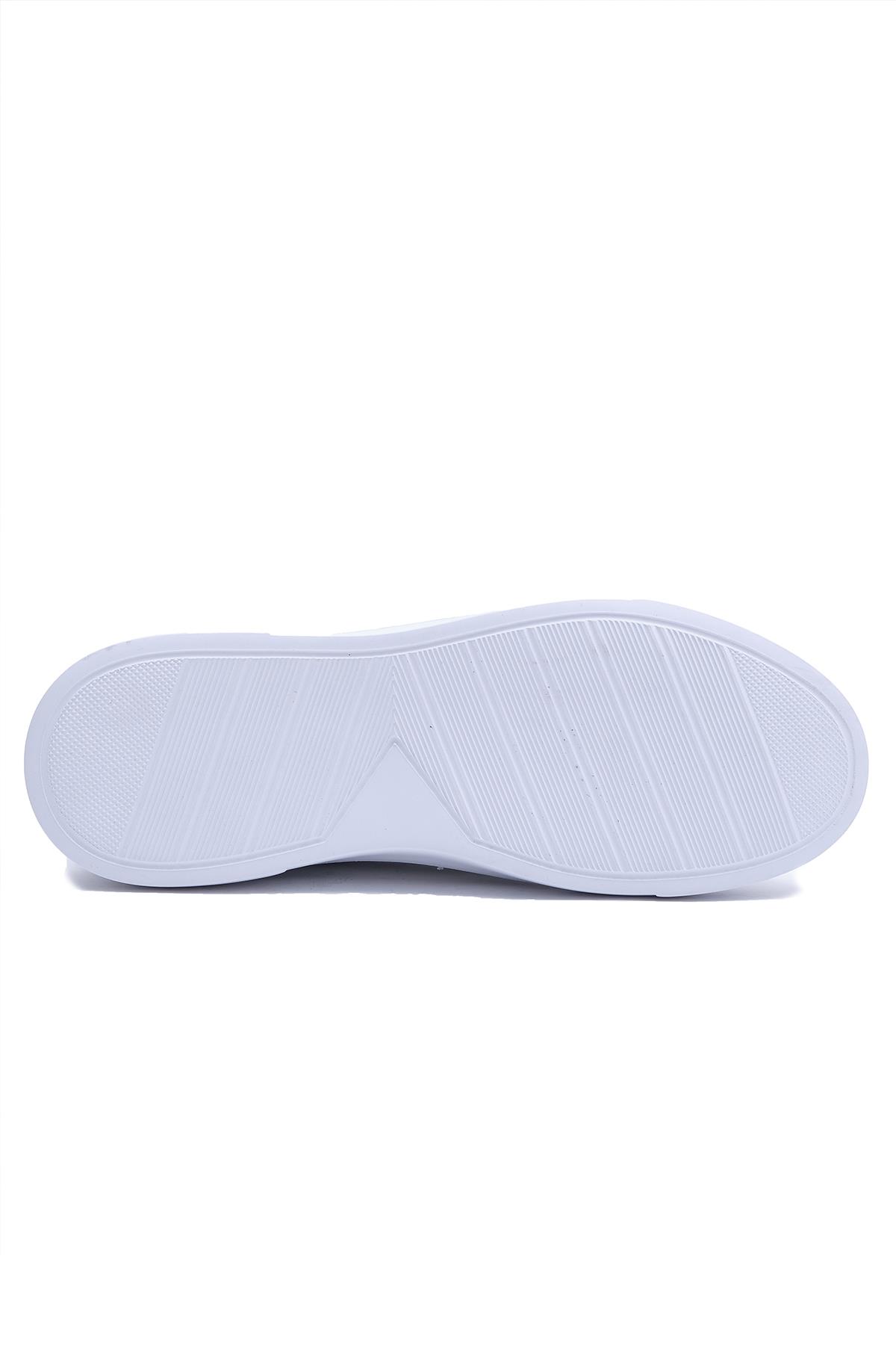 Punto 573185 Hakiki Deri Bağcıklı Sneaker Spor Günlük Ayakkabı Erkek