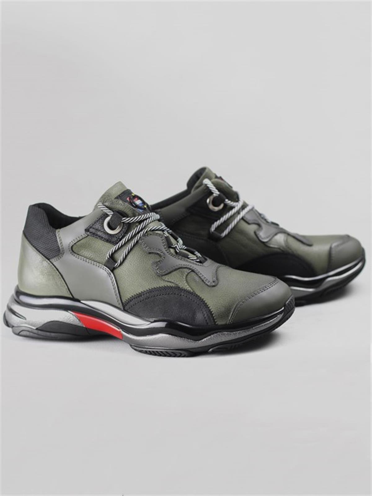 Serdar Yeşil Akron Erkek Hakiki Deri Süet Sneaker