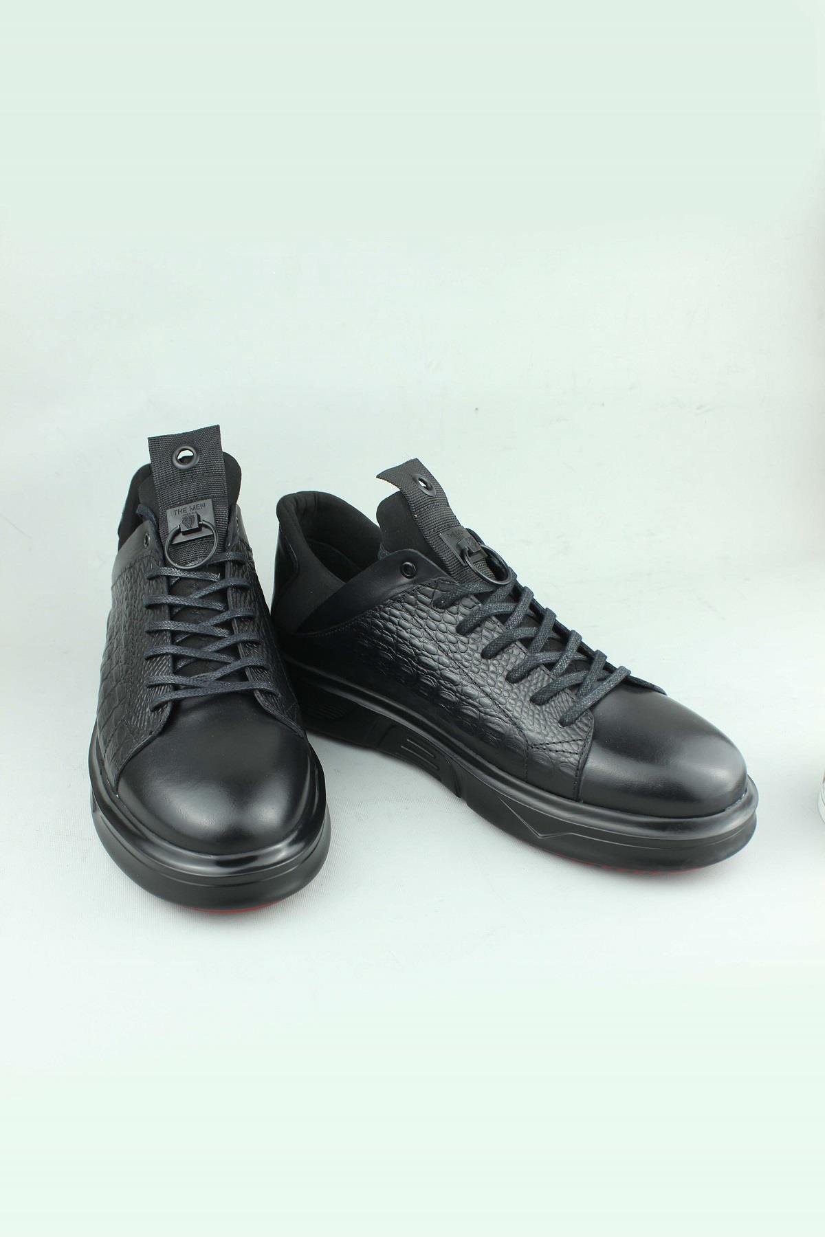 Serdar Yeşil Maxen Hakiki Deri Sneaker Erkek