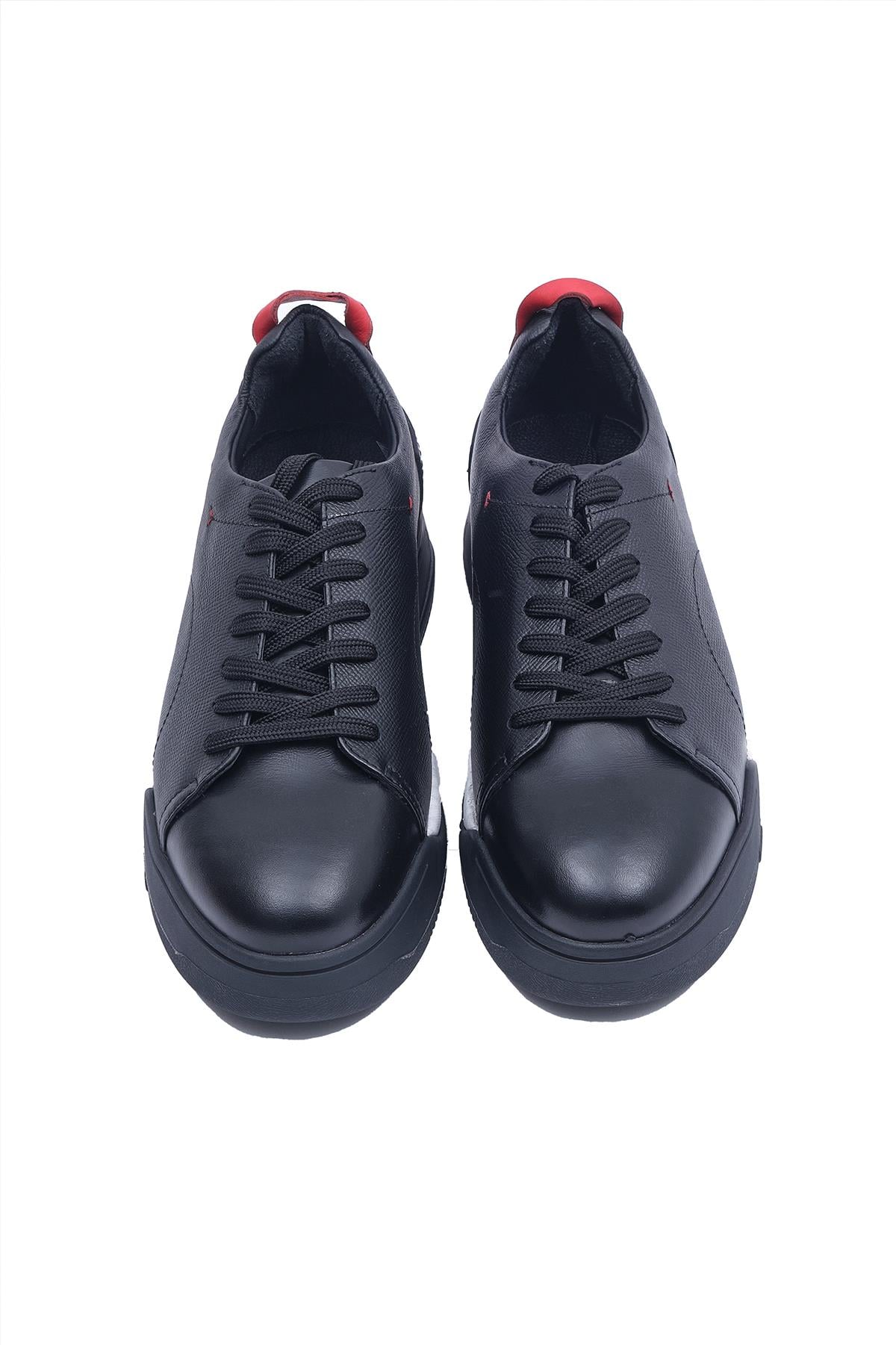 Serdar Yeşil Rusty Erkek Hakiki Deri Bağcıklı Sneaker