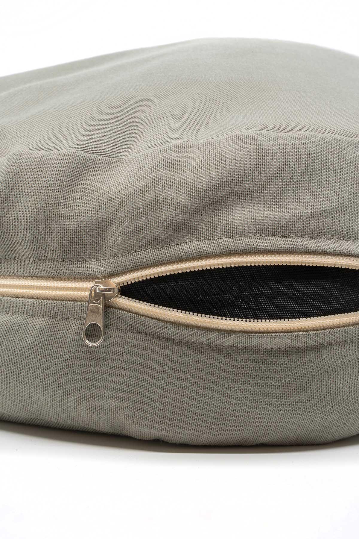 Kabuk Dolgulu Meditasyon Minderi - Gri