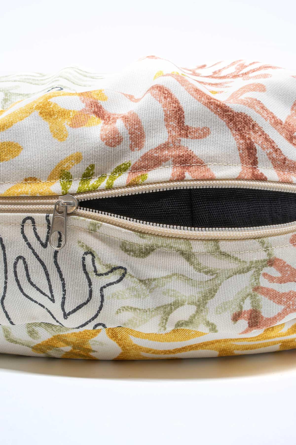 Kabuk Dolgulu Meditasyon Minderi - Mercan