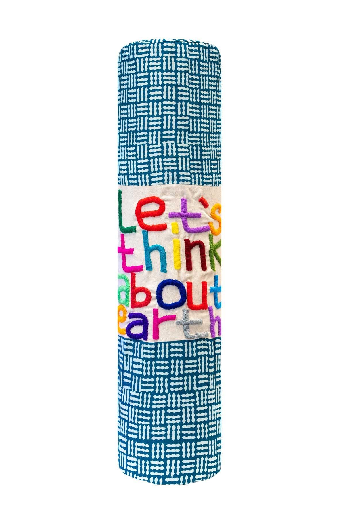 Mat Çantası Mavi Desenli - Hand Made