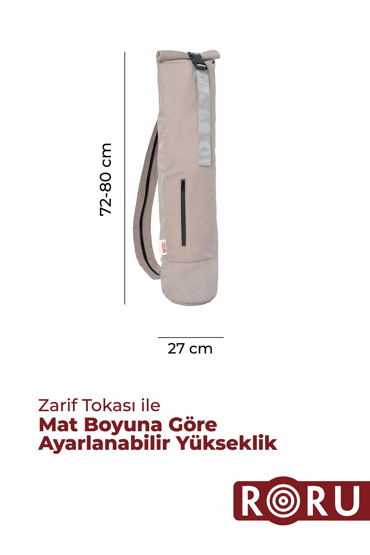 RORU Yoga Matı Taşıma Çantası - Açık Gri