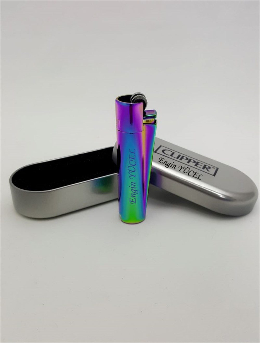 ÇakmakKİŞİYE ÖZEL CLIPPER ICY METAL ÇAKMAK