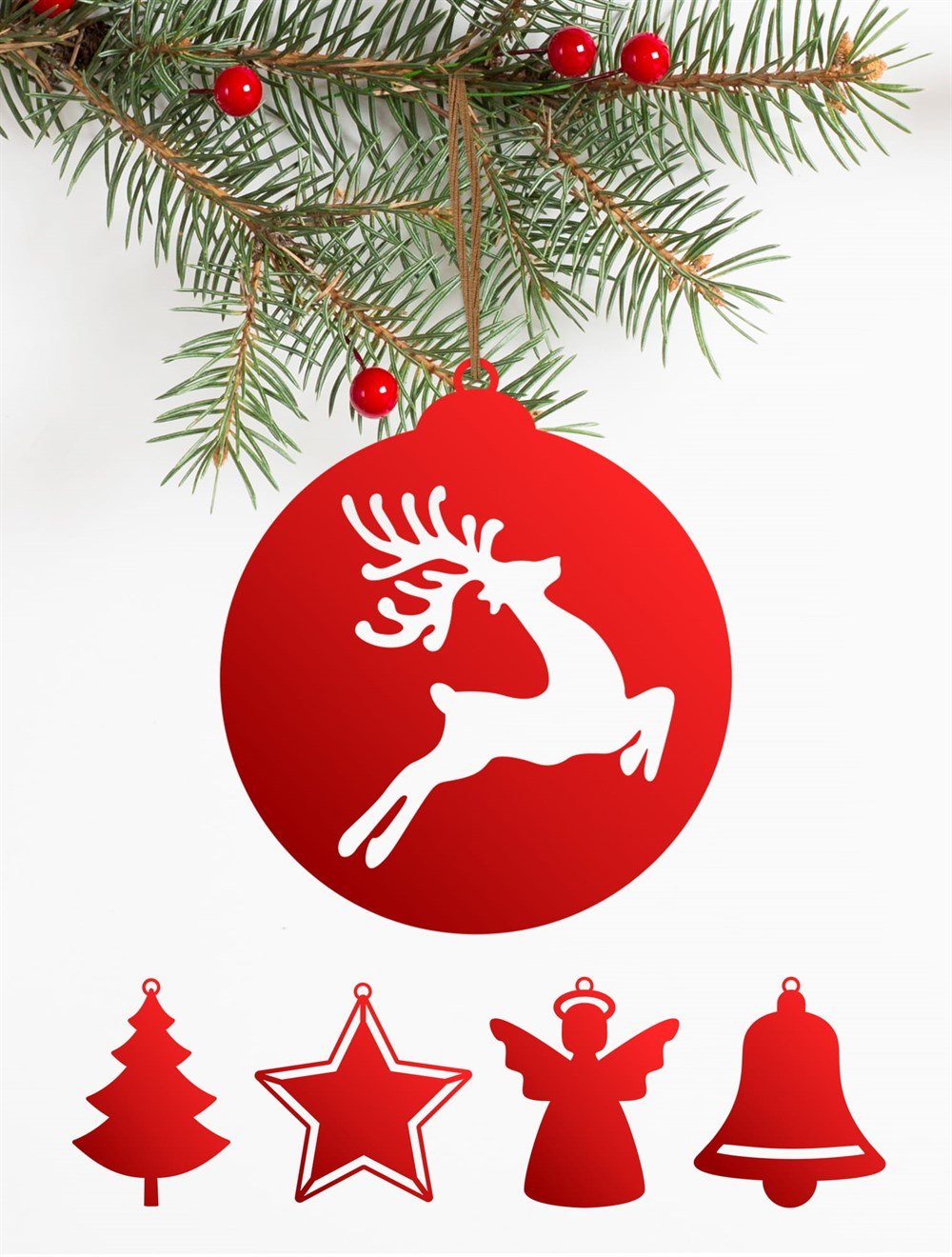 Ev Dekorasyon YILBAŞI AĞAÇ SÜSÜ 2