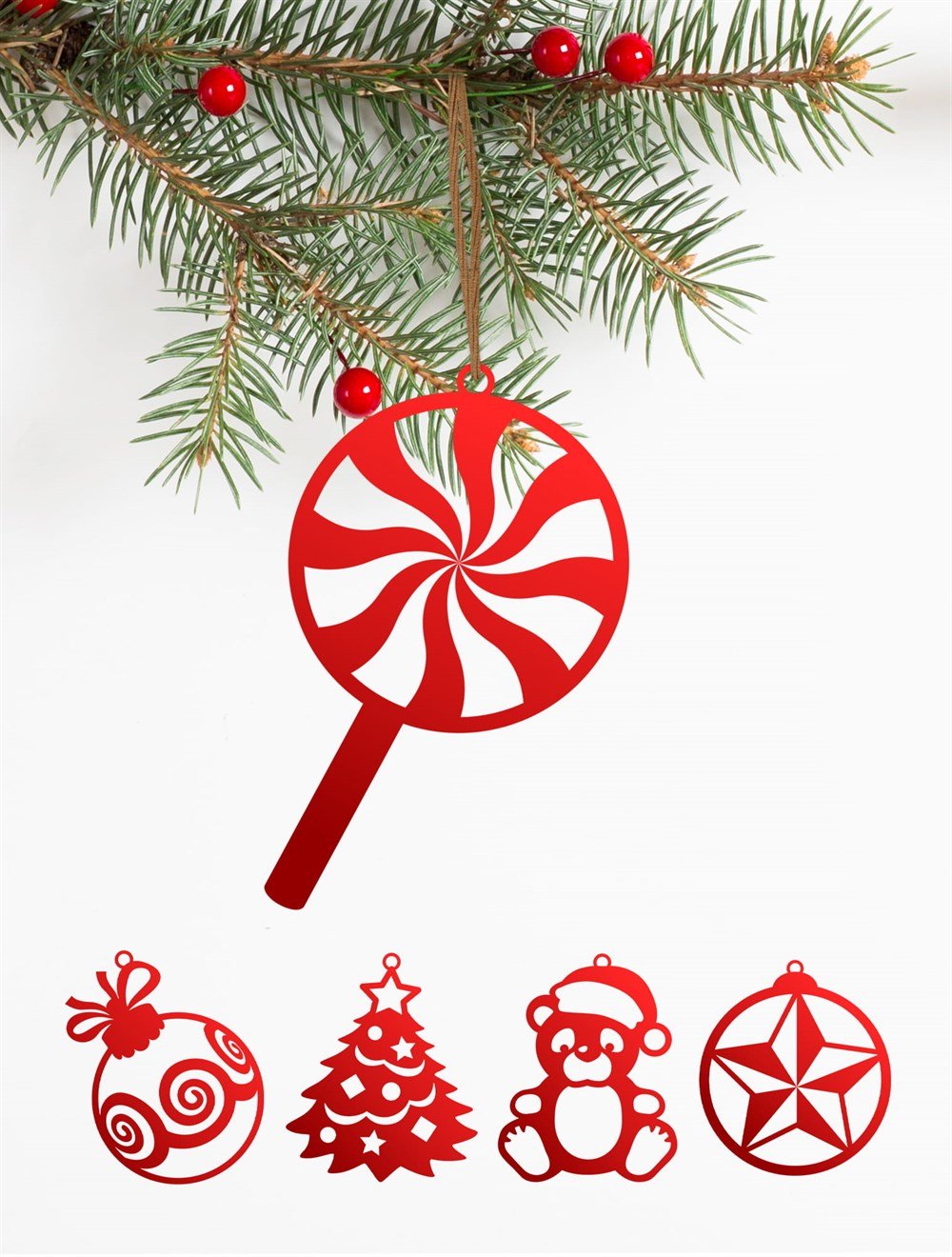 Ev Dekorasyon YILBAŞI AĞAÇ SÜSÜ 6