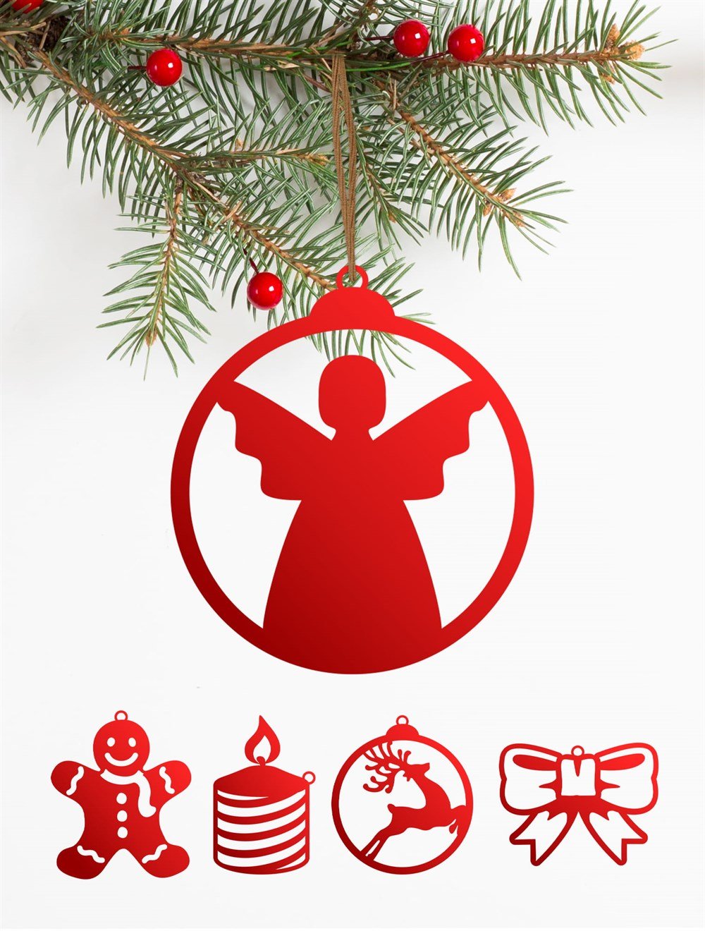 Ev Dekorasyon YILBAŞI AĞAÇ SÜSÜ 7