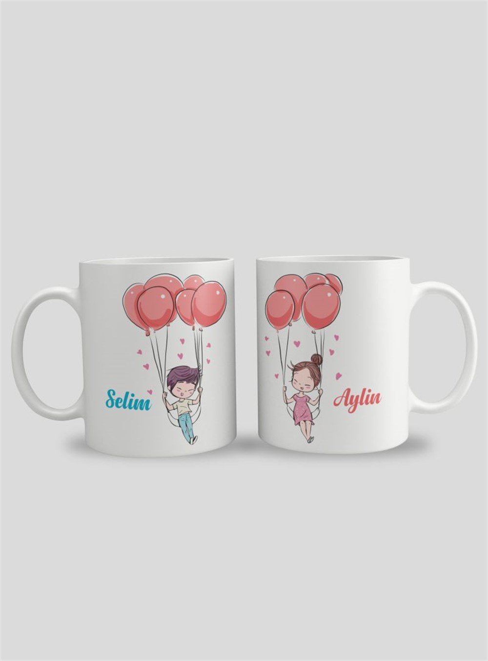 Çift KupalarıÇİFT KİŞİYE ÖZEL BASKILI KUPA 1